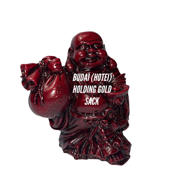 6 RED RESIN BUDDHAS - Picture 11 of 11
